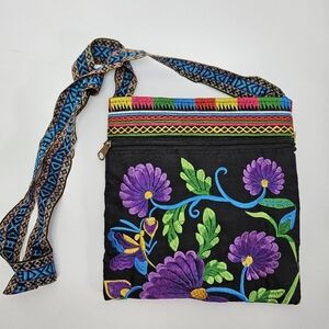 Floral Bag Embroidered Cross Body